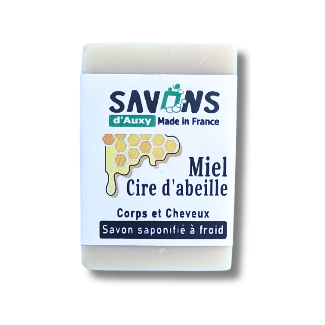 savon au miel, saponifié à froid pour préserver ses bienfaits.